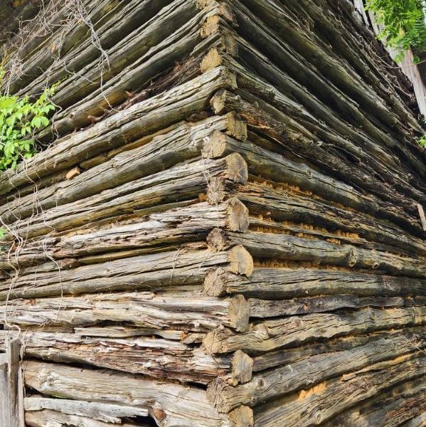 TOBACCO BARN -- Lots of wood ready to be reused!