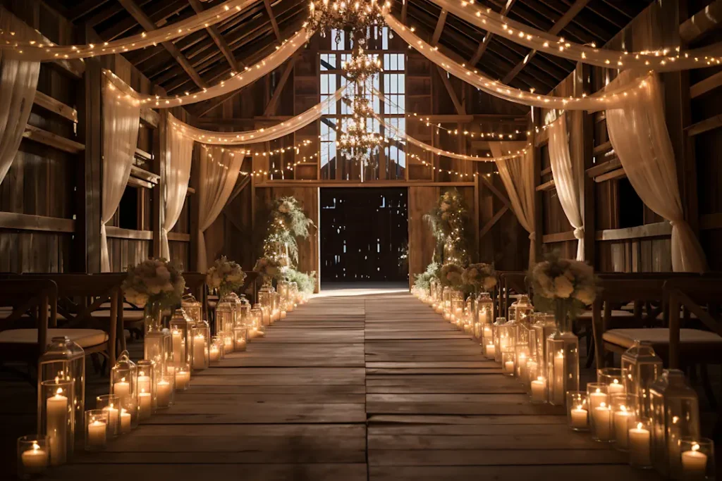 history of barn weddings