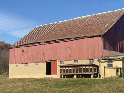 Historic Mark Double Pen Log Barn, Circa 1820’s