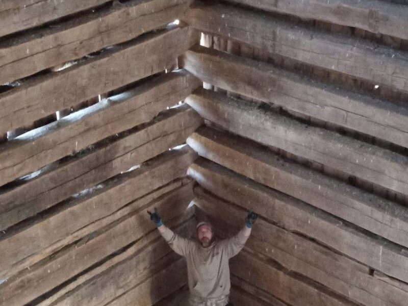 Historic Mark Double Pen Log Barn, Circa 1820’s