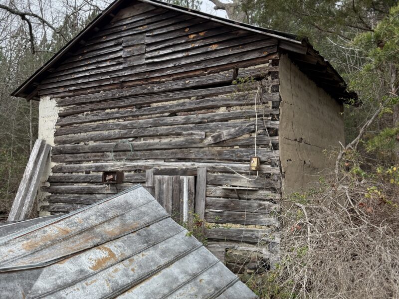 Hand Hewn Log Tobacco Barn