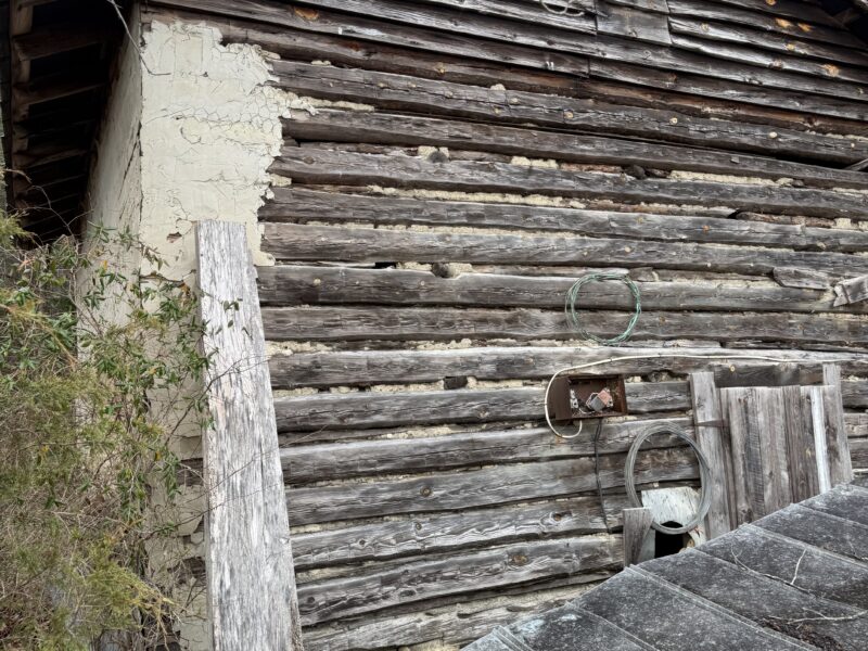 Hand Hewn Log Tobacco Barn