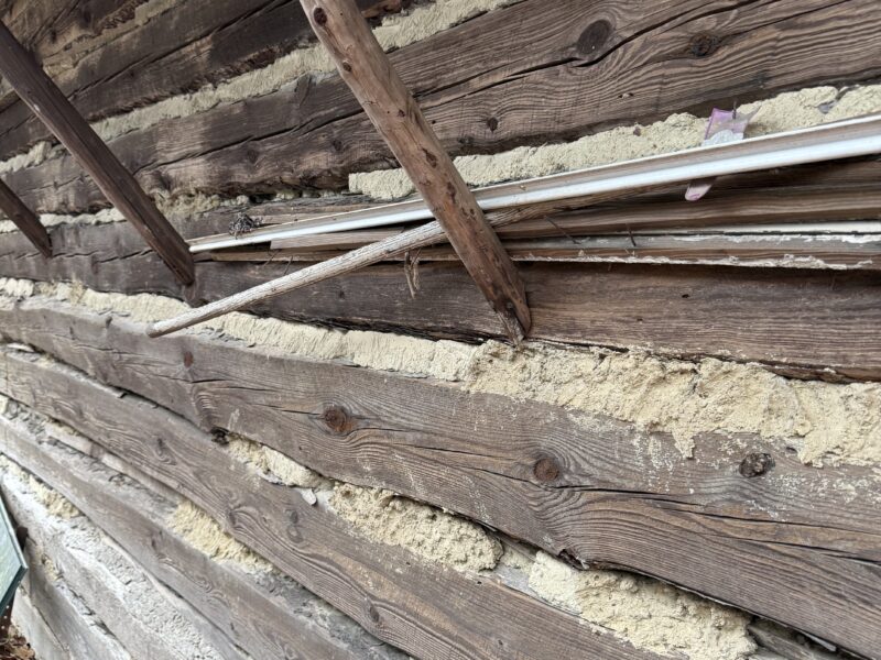 Tobacco Barn -Pine Rough Sawn Logs